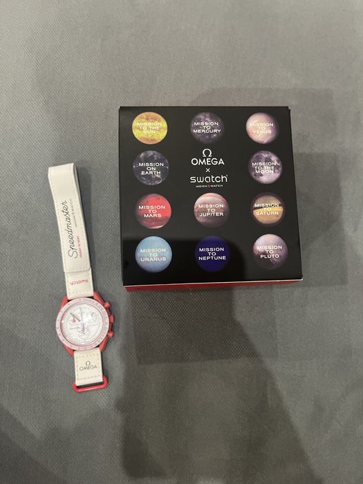 Relógio swatch x omega mission to mars
