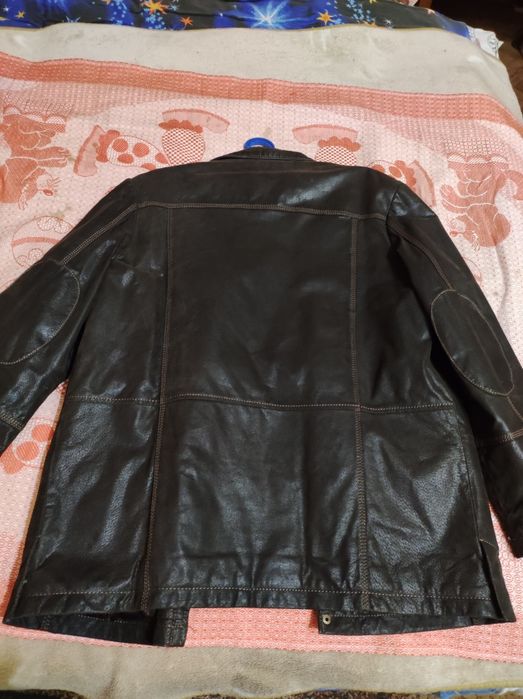 Куртка мужская демисезонная. Кожаная.