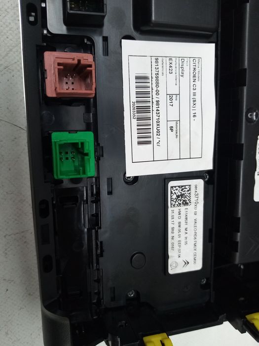 Display / ecrã de informações CITROËN C3 III (SX)