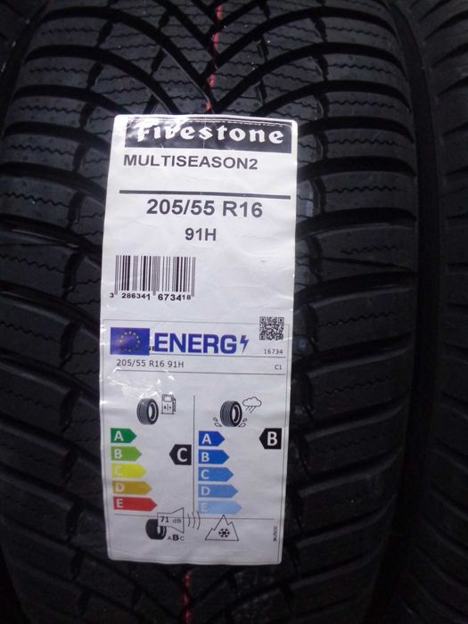 205/55R16 FIRESTONE Multiseason 2 -Nowe Opony Całoroczne, ANDAR Poleca
