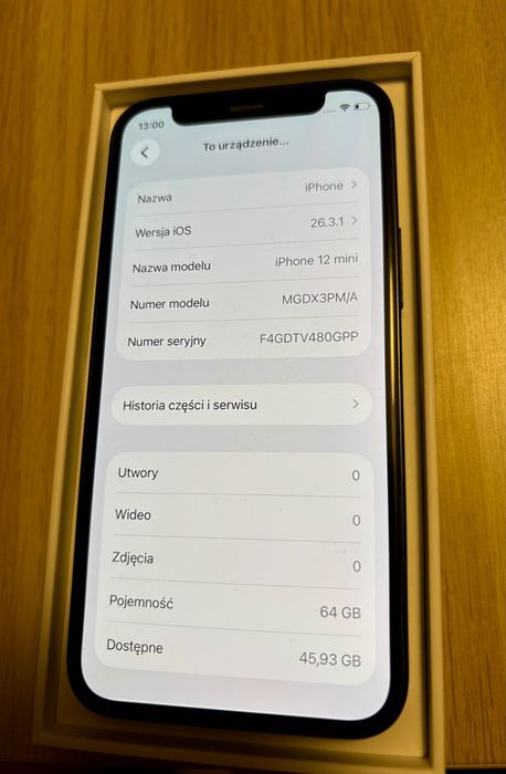 iPhone 12 mini 64 GB bateria 78%