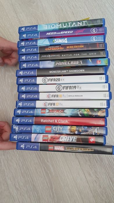 PlayStation 4 Pro PS4 Pro 2 Pady Ładowarka i 16 gier