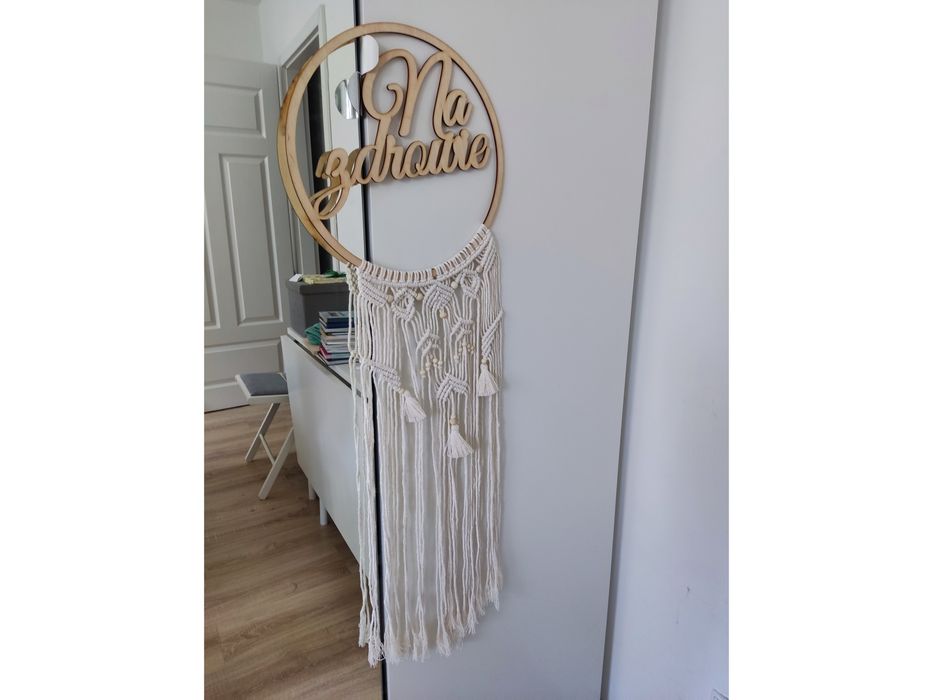 Koło łapacz snów makrama Na zdrowie boho wesele drink bar