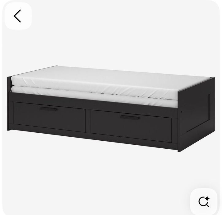 Cama individual dupla / sofá cama BRIMNES c/colchões