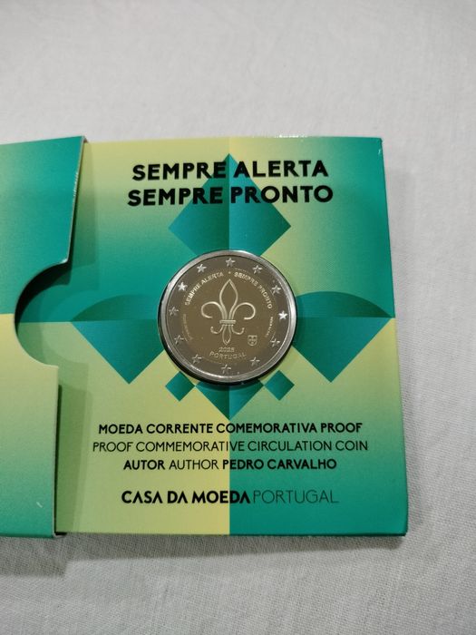 Moeda Comemorativa 2€ Proof Escutismo Portugal 2025