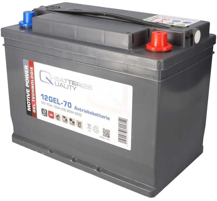 Гелевий акумулятор Q-Batteries 12V 83Ah (C20) для ДБЖ 29 кг Німеччина