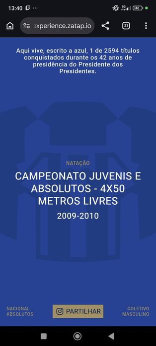 Camisola Presidente dos Presidentes