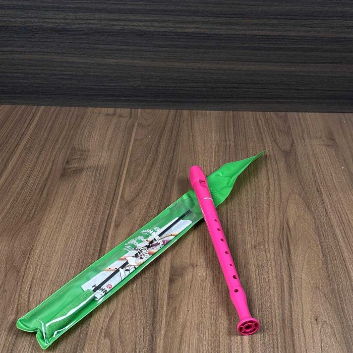 Flauta cor-de-rosa bisel