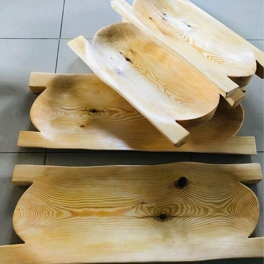 Duże koryto drewniane do cateringu restauracji góralskie korytka 100cm