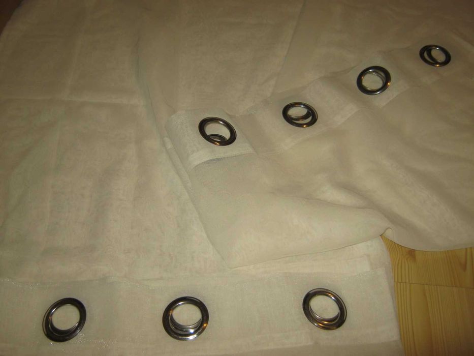 Komplet firanka na kółkach przelotki 2 x 140 / 235 cm