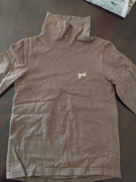 Camisola de gola alta, castanha, GRD kids, 4 anos