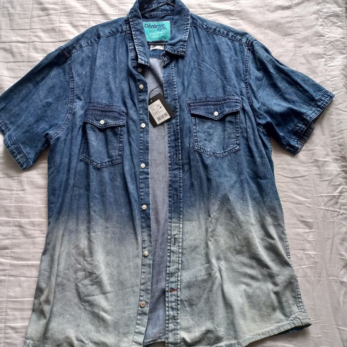 Koszula ombre jeansowa  Diverse regular fit XL/ XXL