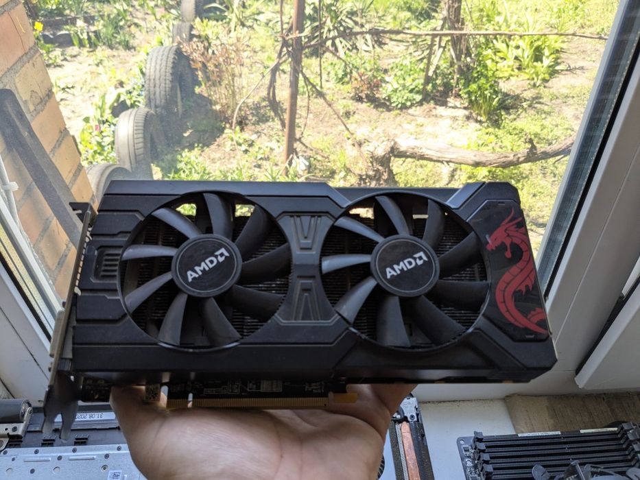 Відеокарта RX470 4gb (працює лише через вбудовану графіку). Уцінка.