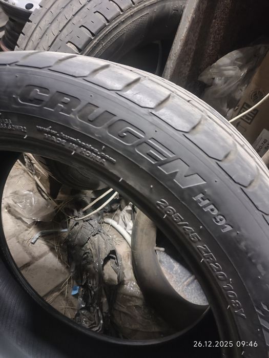 Летняя резина kumho 265/45/20 в хорошем состоянии