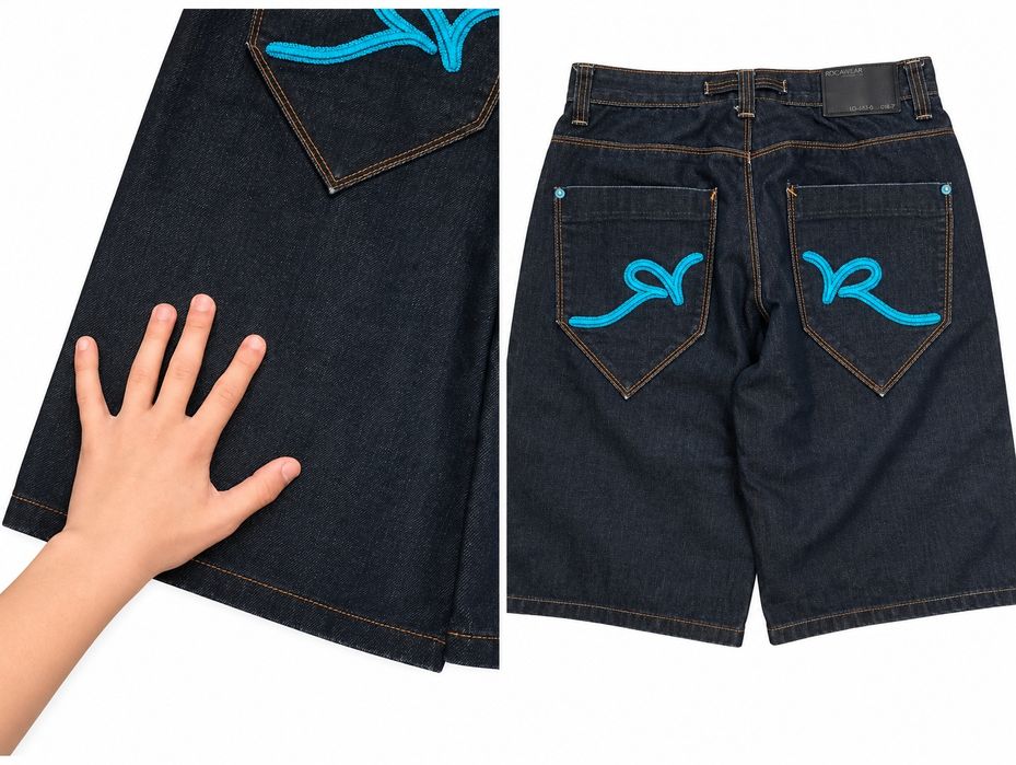 Шорты джинсовые Roca Wear,hip hop style, rock style