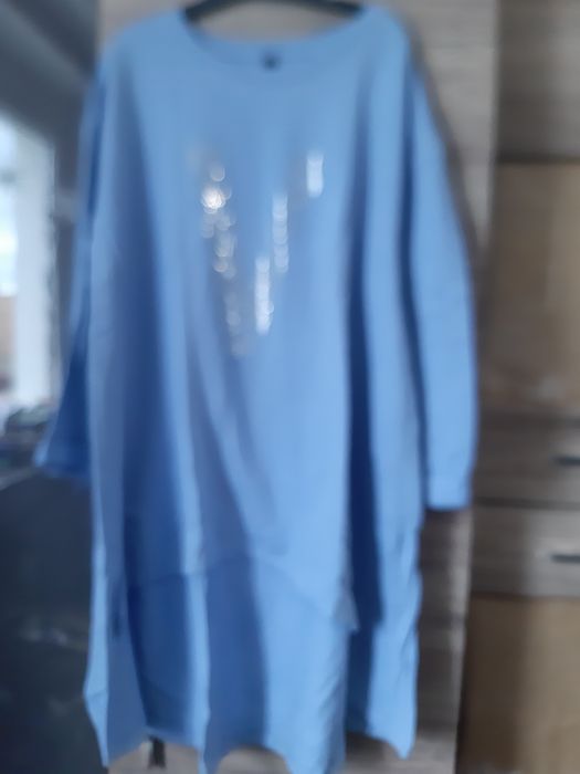 Bluza bawełnianą niebieska