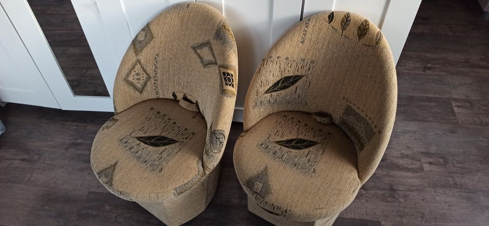 Krzesło  brąz ze schowkiem