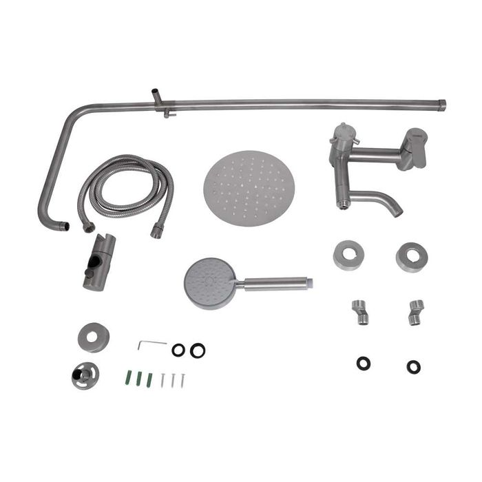 НОВА Душова система універсальна в колірі нікель розпродаж