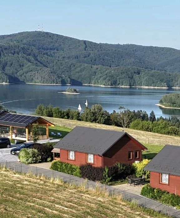 Z widokiem na J. Solińskie Domki/pokoje/apartament/Bieszczady-Polańczyk