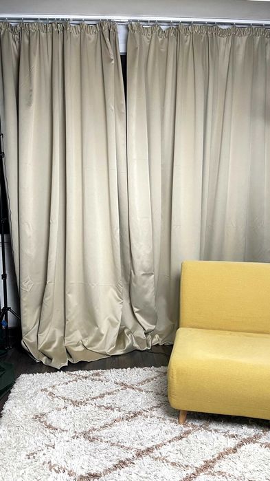 Cortinas Pesadas Feitas à Medida – 2 Painéis, 275 × 297 cm Cada