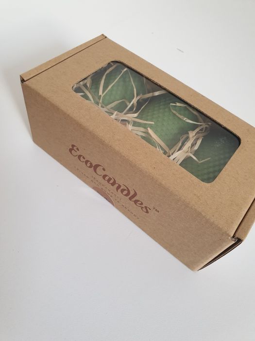 Набір свічок, подарунковий набір, зелені