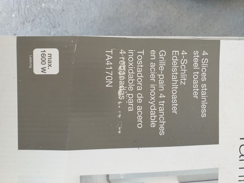 Torradeira nova na embalagem original