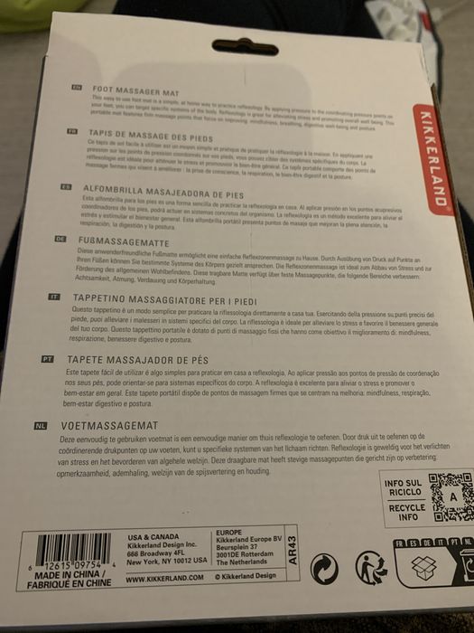 Tapete massajador de pés novo