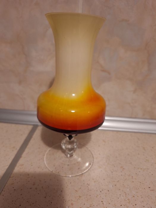 Kielich wazon szkło prl