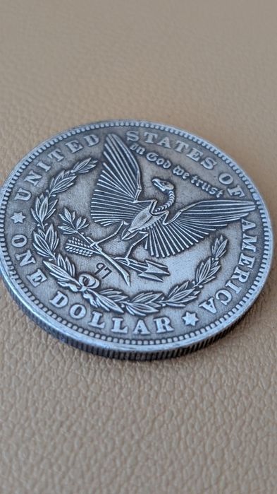 Коллекционная монета demon one dollar USA сувенир witch