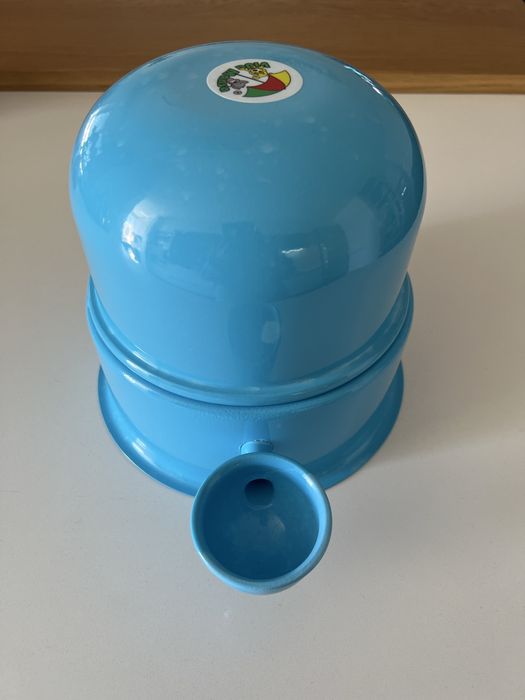 Bebedouro Vida Mansa Alumínio Azul Claro (Como Novo) - Ideal para Orelhas Compridas