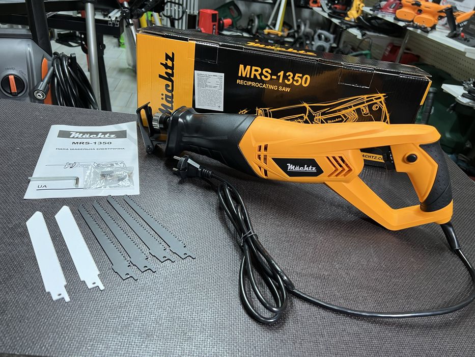 Пила сабельная Machtz MRS-1350 + полотна 6 шт