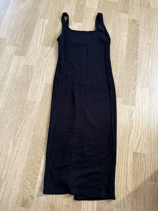 Bershka дуже круте чорне пляті з розрізом нс ніжці