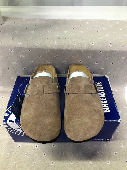 Birkenstock Boston BS Suede Taupe Rozmiar 39