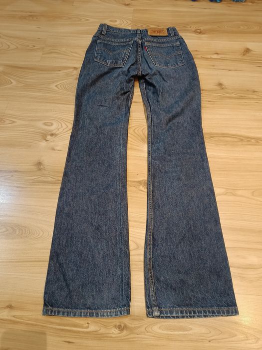 Spodnie dżinsowe Levi's 517, vintage,nogawki rozszerzane,granat,L