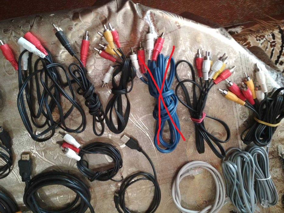 Кабель аудио-видео HDMI 3RCA , SCART зарядное