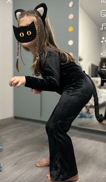 Карнавальний костюм котика на 4-5 років, 104-110см