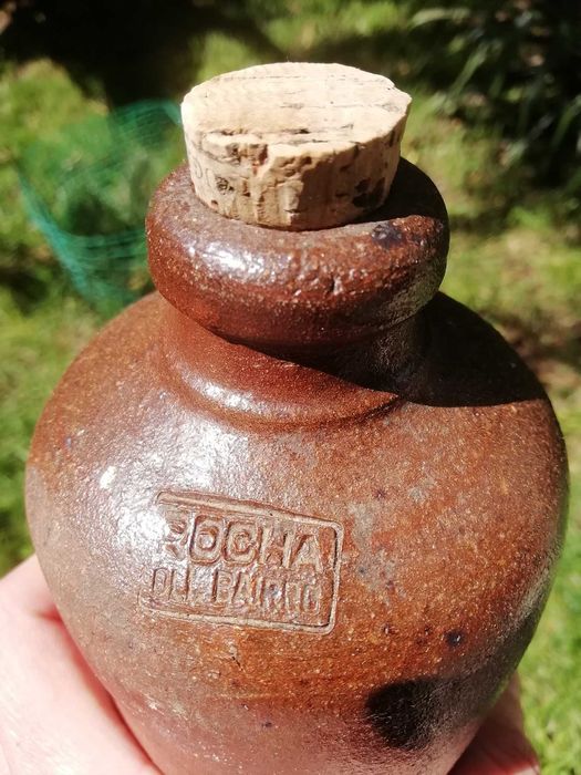 Garrafa Grés Botija de Barro antiga
