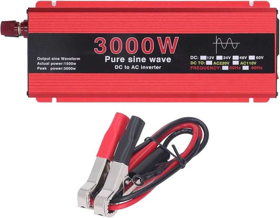 Przetwornica napięcia 12V/230V 3000W pełen sinus