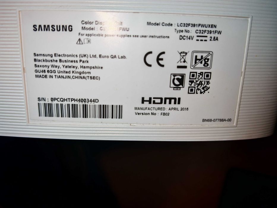 Monitor 32 cale Samsung LC32F391FWXEN zakrzywiony