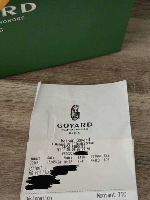 Goyard carteira preta