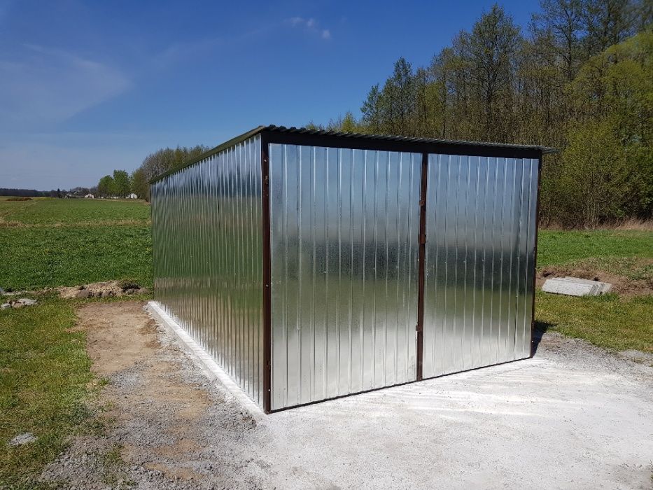 Garaż na budowę schowek garaż blaszany konstrukcja 3x5 DRUGI GATUNEK