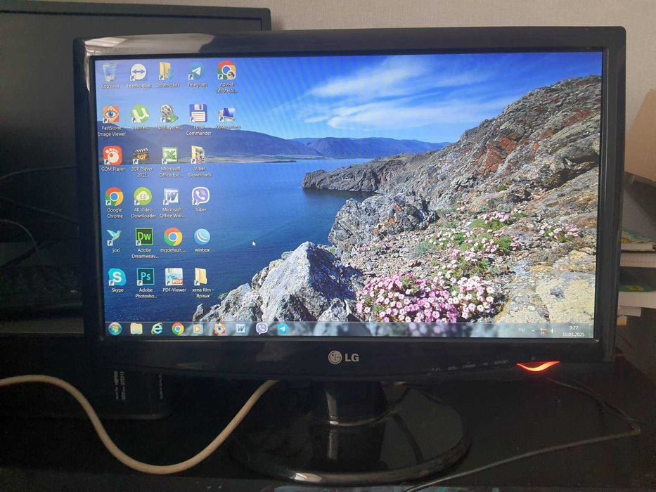 Компьютер AMD 3Ghz, 4Гб озу, 500Гб и монитор LG W2043S