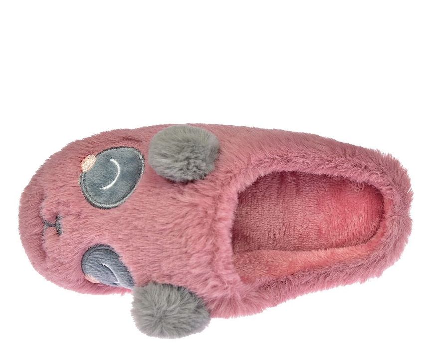 Kapcie zwierzaki pluszowe pantofle KP11C-1 róż rozm. 30