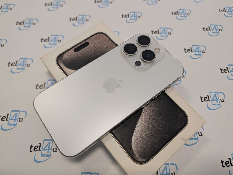Tel4u Piękny  iPhone 15 Pro 128GB White  100% Długa35