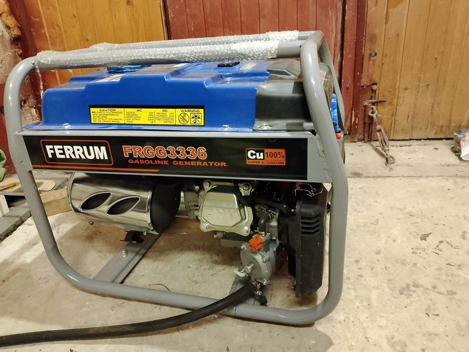 Генератор бензиновий FERRUM 3,6 кВт, FR GG 3336.  Новий.