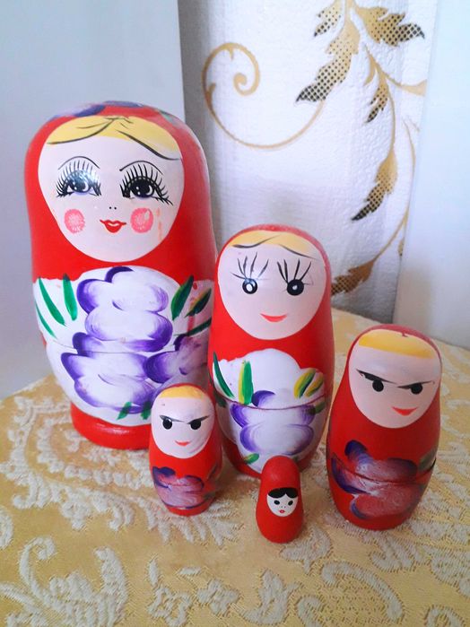 Матрёшка, 5 в 1. Времён СССР. Игрушки, игры