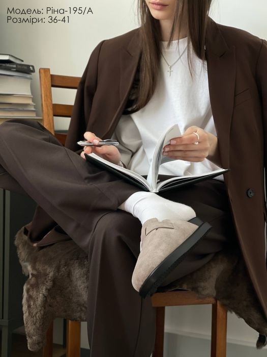 Жіночі сабо з натуральноі замші 36-41 рр