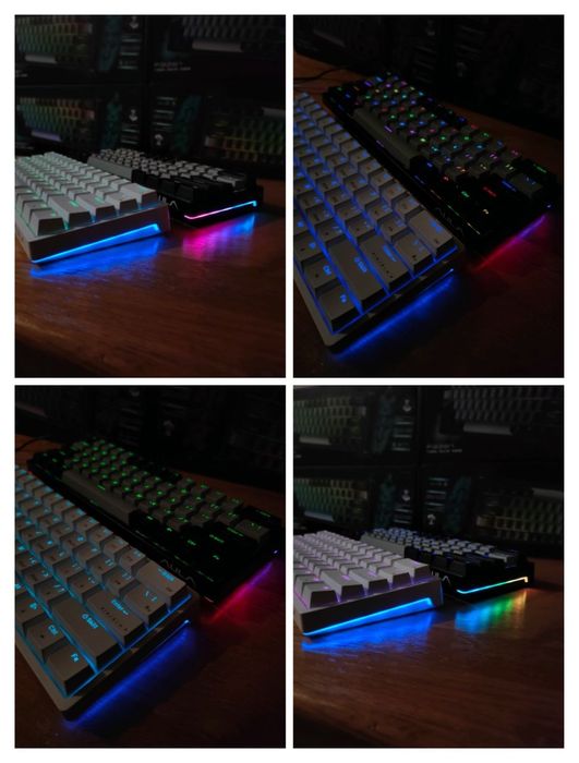 Механічна Aula F3261 ігрова клавіатура з RGB Hot-swap Red Brown switch