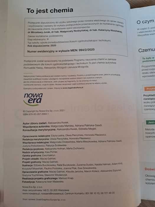 Podręcznik do chemii 2 zakres podstawowy