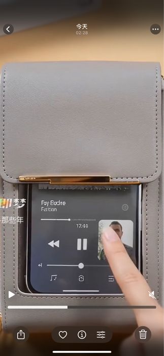 Bolsa telemóvel touch transversal unisex nova porta cartões